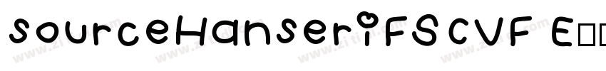 sourceHanseriFSCVF E字体转换